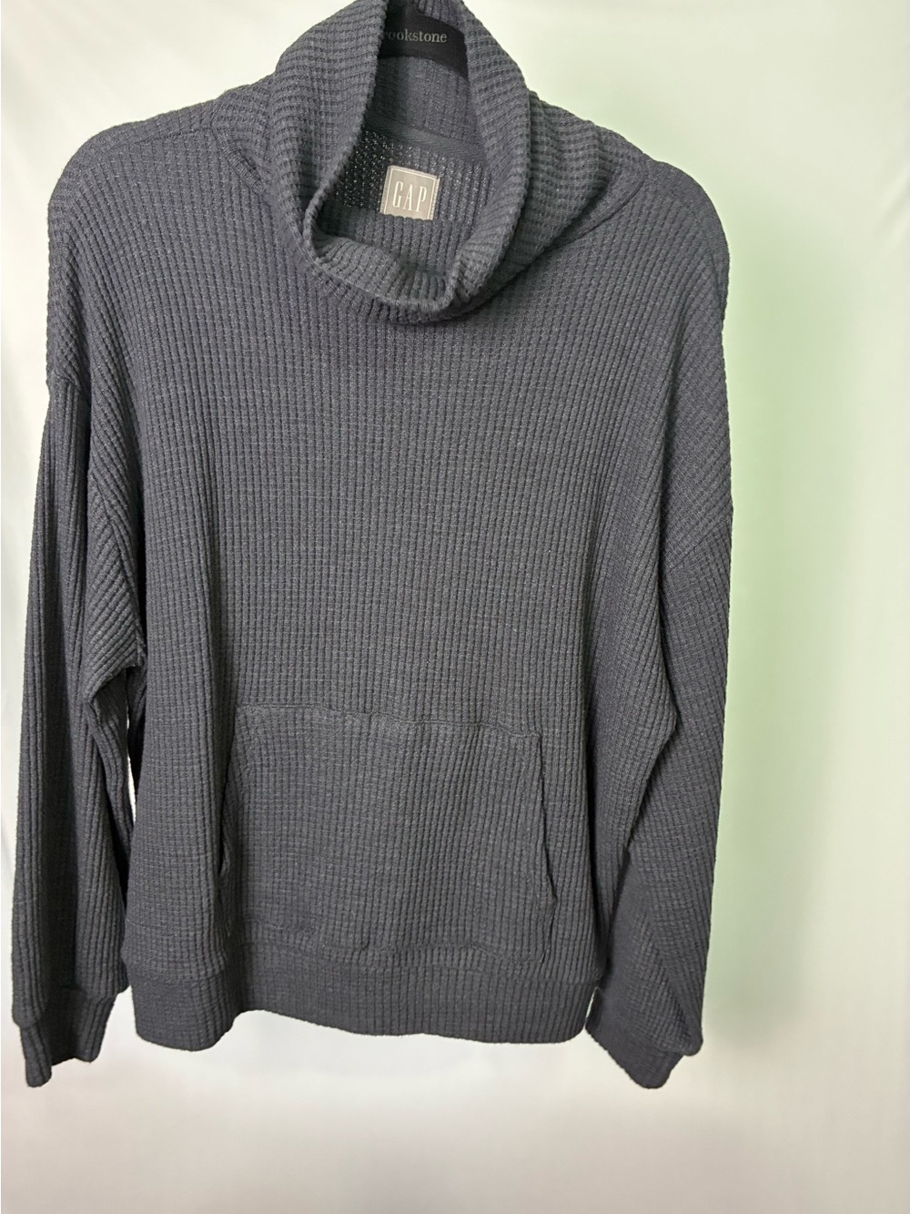 GAP Men's Waffle Knit Cowl Neck Sweater - Plum